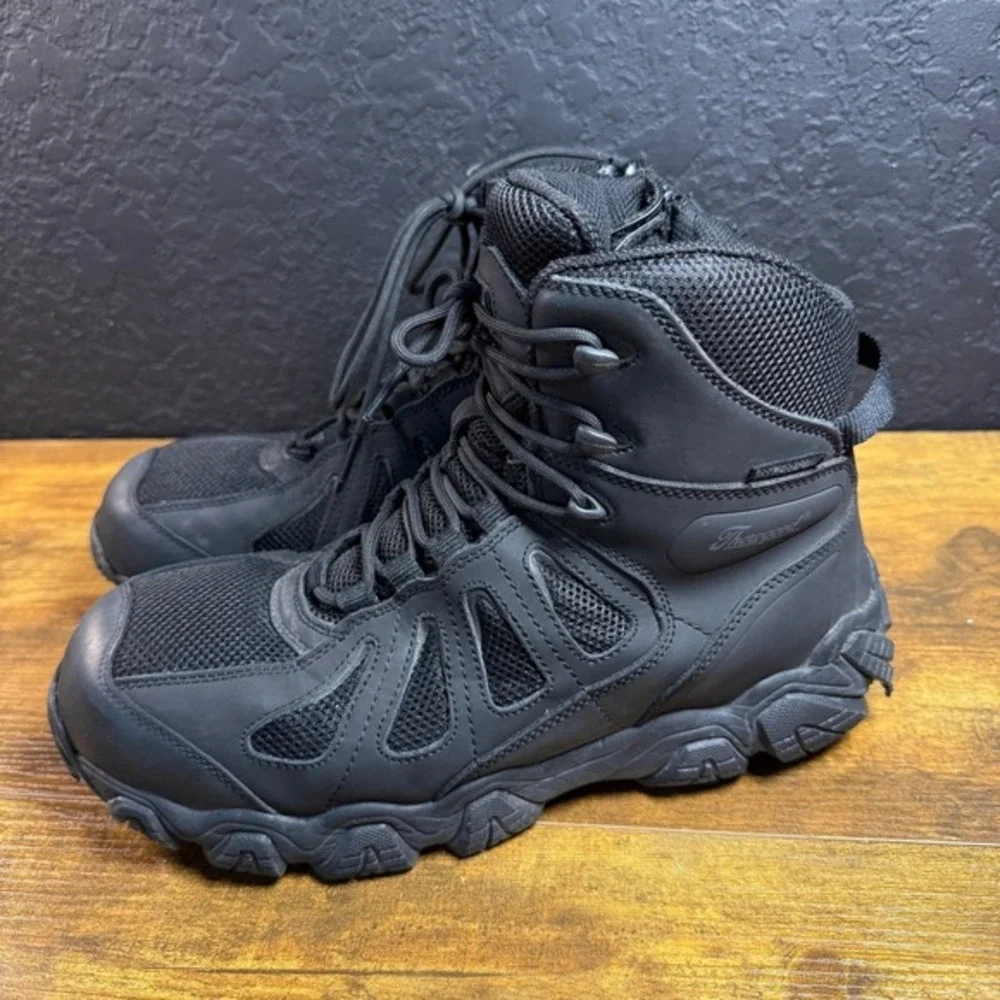 Thorogood VGS 300 804-6290 Black‎ Leather Mesh Tactical Boots Mens 10.5W